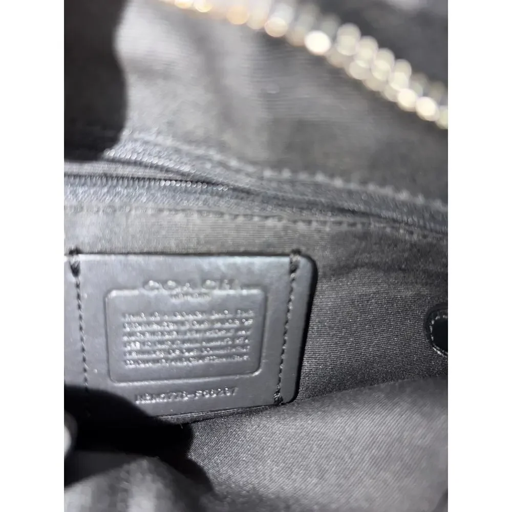 Coach Signature File Leather Crossbody Bag – Black/Gray | Authentic - Picture 5 of 9